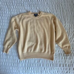 Lands' End Beige Crewneck Sweater